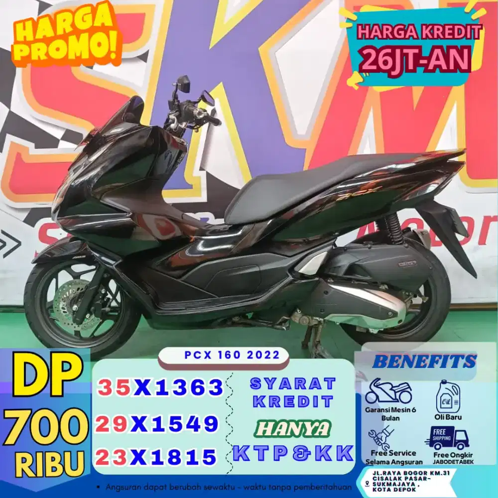 Mokas murah DP 700rb Honda PCX160 2022 cash/credit