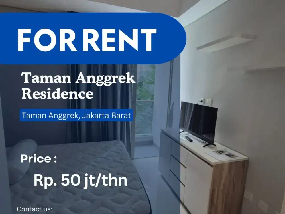 Pool View BRAND NEW Taman Anggrek Residence Unit STUDIO FF