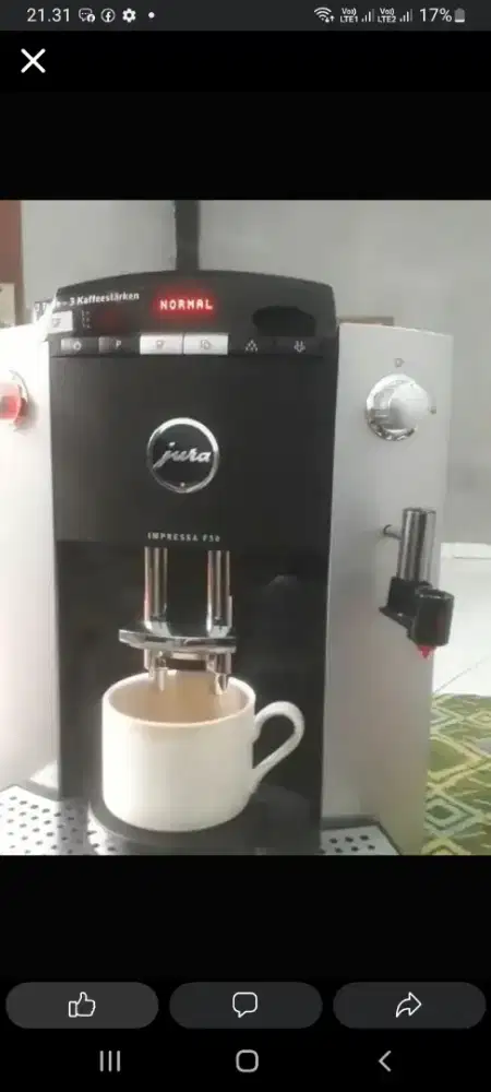 Alat pembuat/mesin coffee maker like new otomatis dgn penggiling kopi