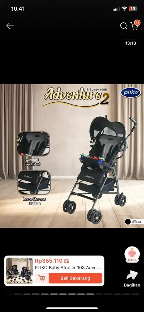 Stroller Pliko Buggy adventure new