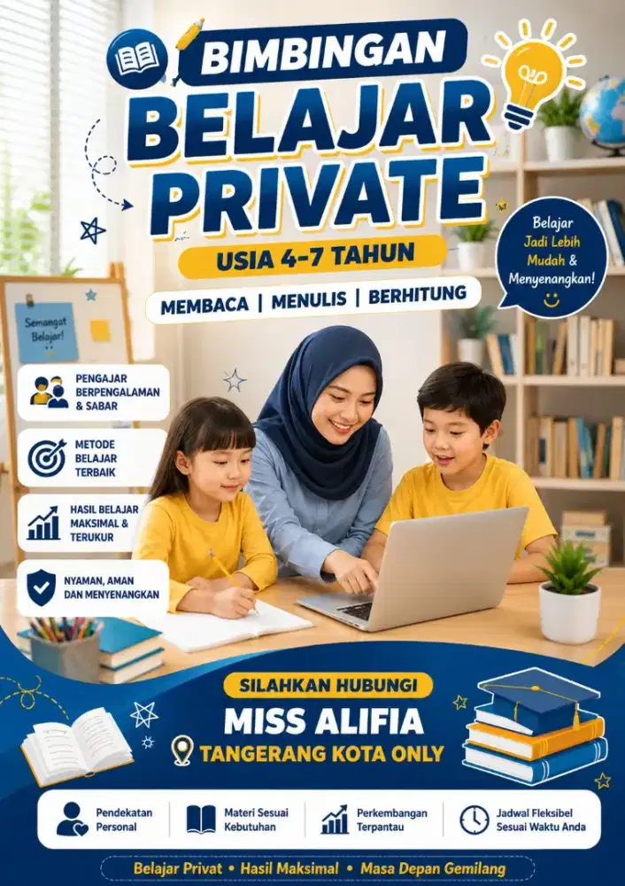 Menerima Jasa Les Private Calistung anak