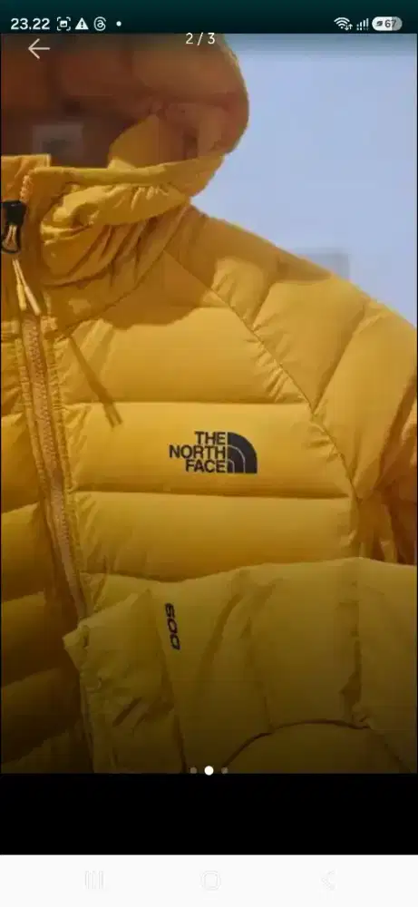 DOWN Jaket merk The North Face original distributor Giordano