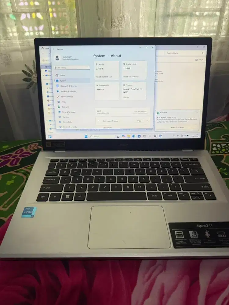 Acer Aspire 3 core i3 N305 8/256GB ( SEGEL )