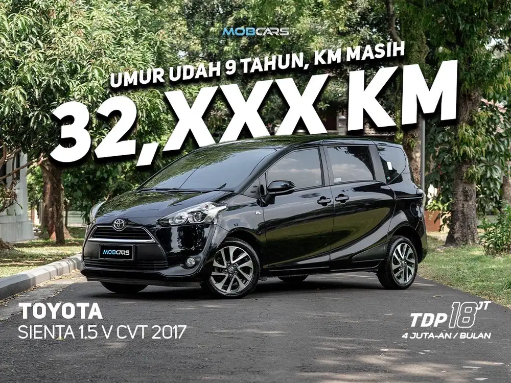 KM LOW SIENTA V CVT 2017 MPV TOYOTA AUTOMATIC