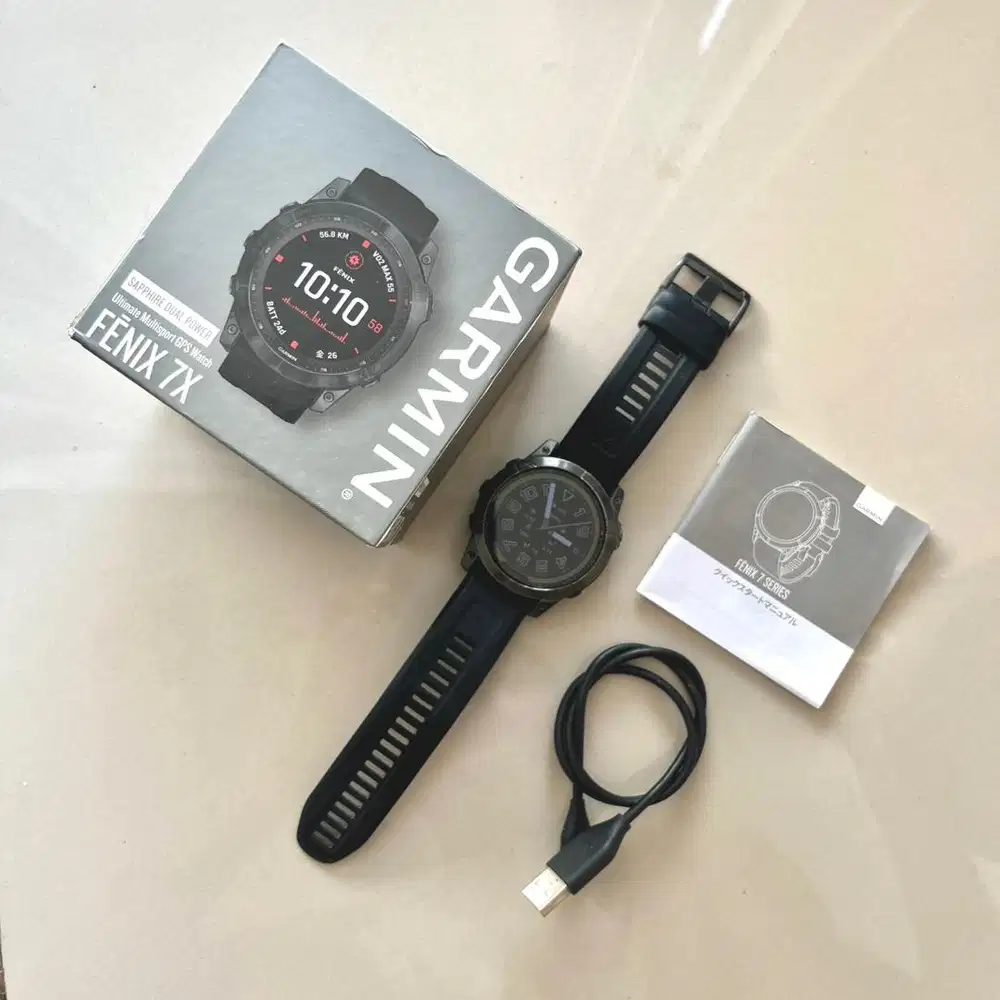 Garmin Fenix 7X Sapphire Dual power