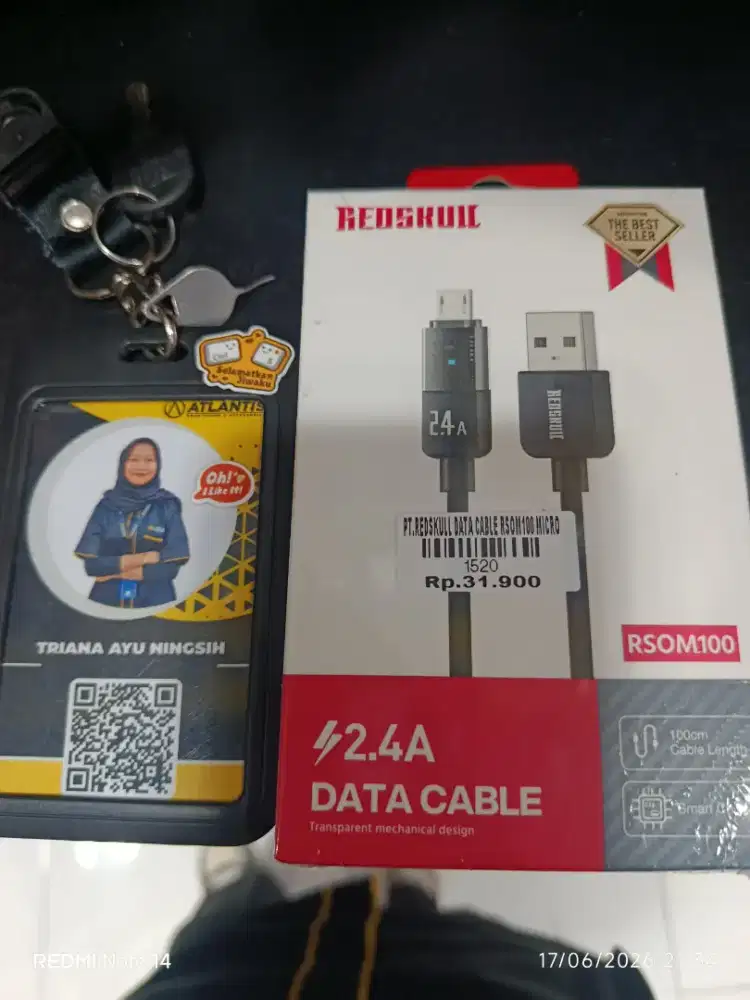 PT REDSKULL DATA CABLE RSO100M MICRO | ATLANTIS DAHSYAT