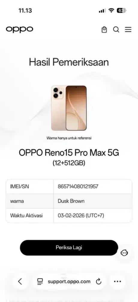 hp LIKENEW oppo reno 15 pro max 5g 12/512 istimewa cuma buat review