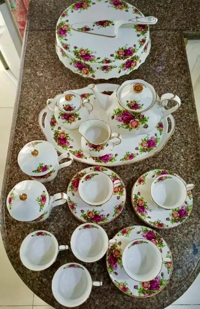 Tea set rose gold set