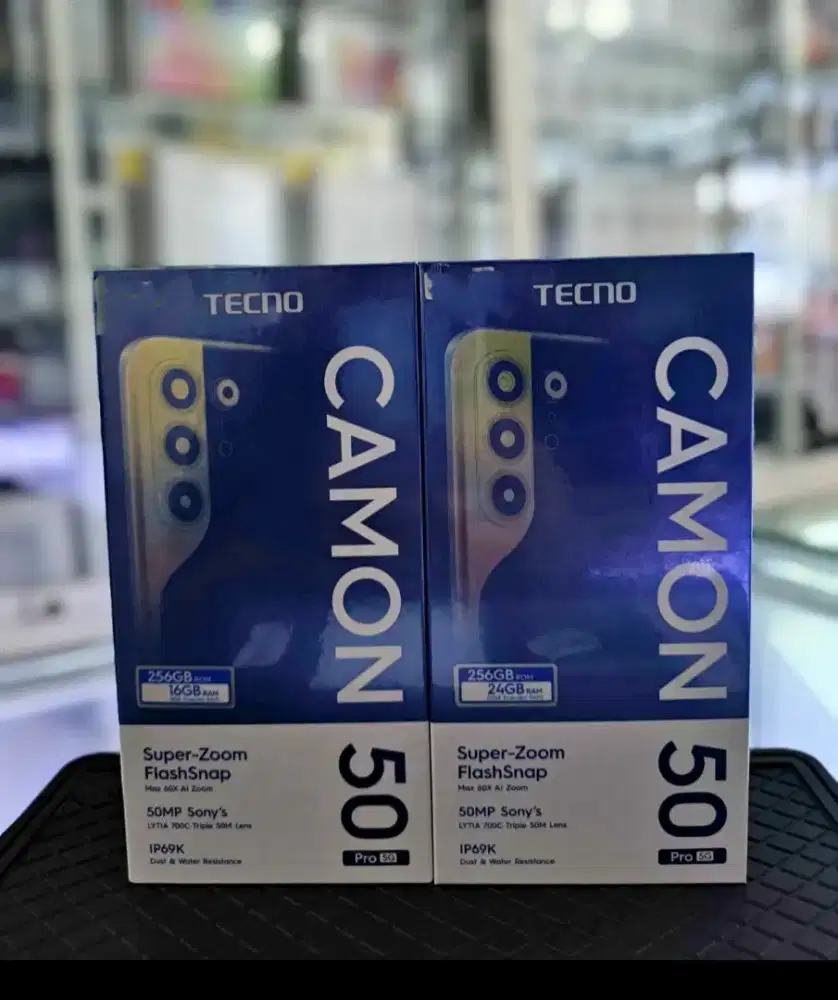 Tecno Camon 50 Pro 12+12/256 Garansi Resmi Baru Dan segel