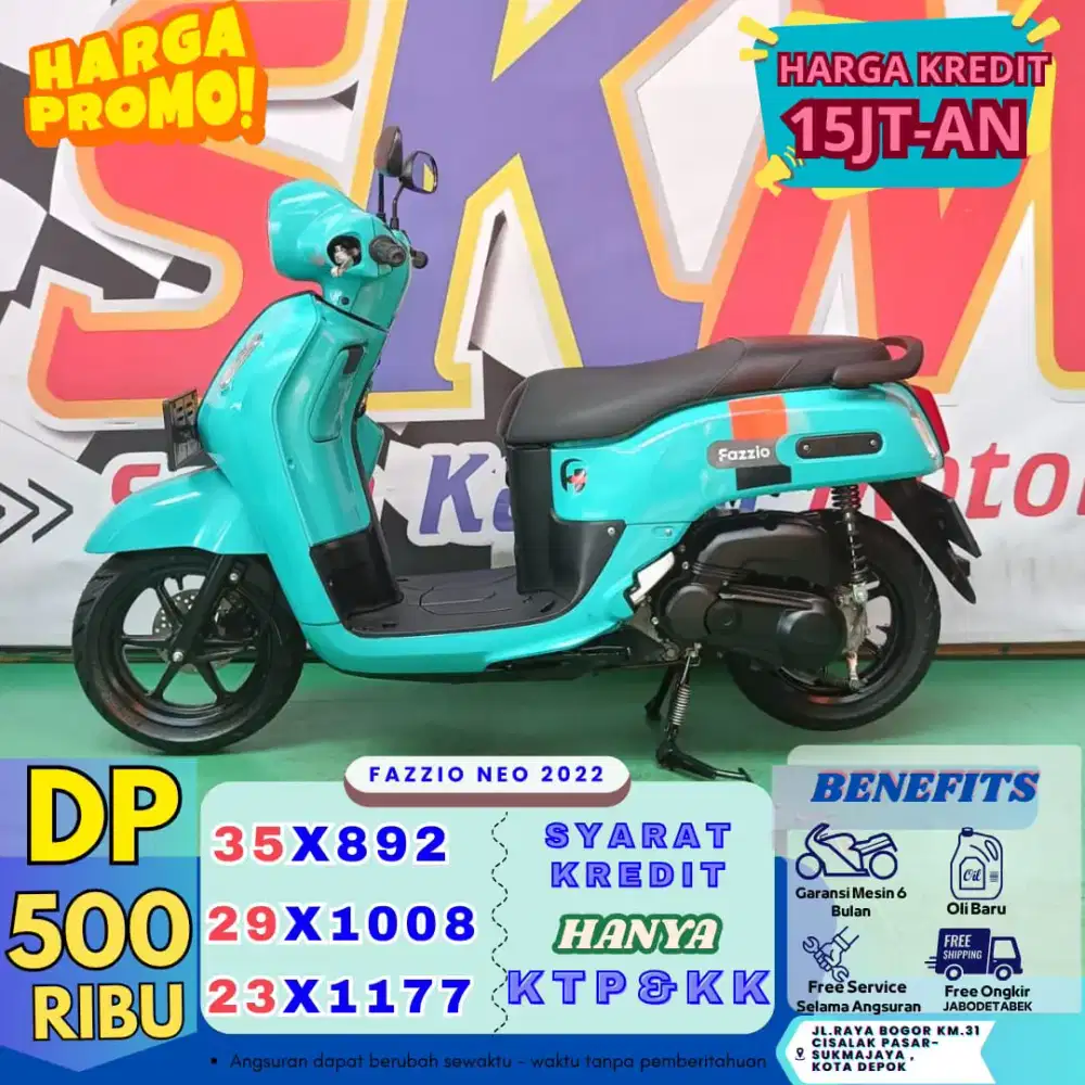 DP murah 500rb yamaha fazzio 2022 cash/credit