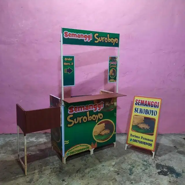 Booth portabel/gerobak lipat
