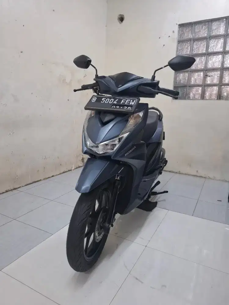 HONDA BEAT DELUXE CBS ISS 2021, BIRU DOFF ISTIMEWA