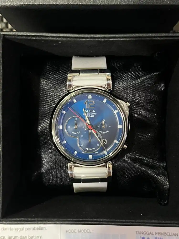 Alba Chronograph AT3D7X1 Blue Dial