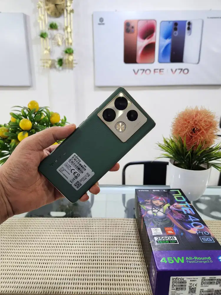 Infinix Note 40 Pro 5G Ram 8+8Gb/ 256Gb Fullset Mulus Original 100%