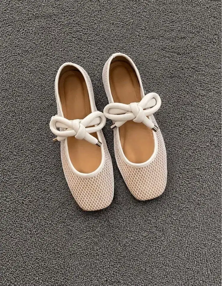 Rui Grids Flat Cajsa Shoes Putih White Sepatu