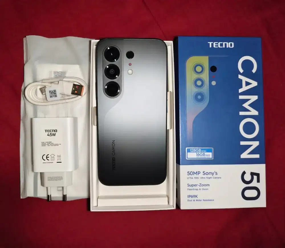 Tecno Camon 50 Black 8/128GB (New BNOB)