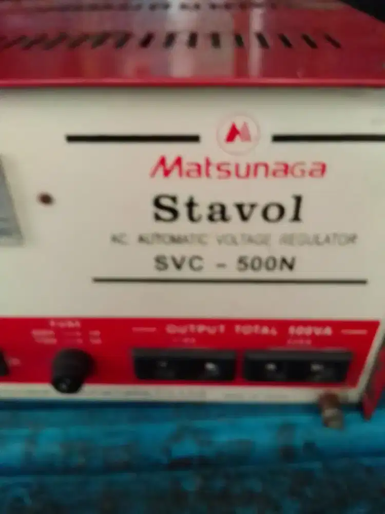 Dijual kondisi bekas Stabilizer merk Matsunaga dan Bonolic 500 watt