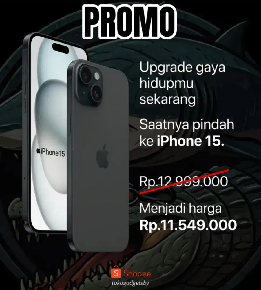 Apple iPhone 15 128GB New Segel Garansi Resmi Indonesia