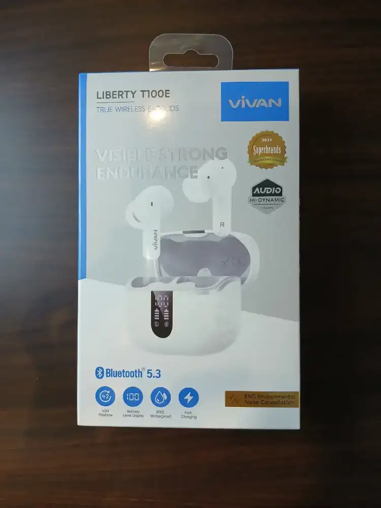 Vivan Liberty T100E TWS Earphone Headset Headphone Bluetooth 5.3 IPX5