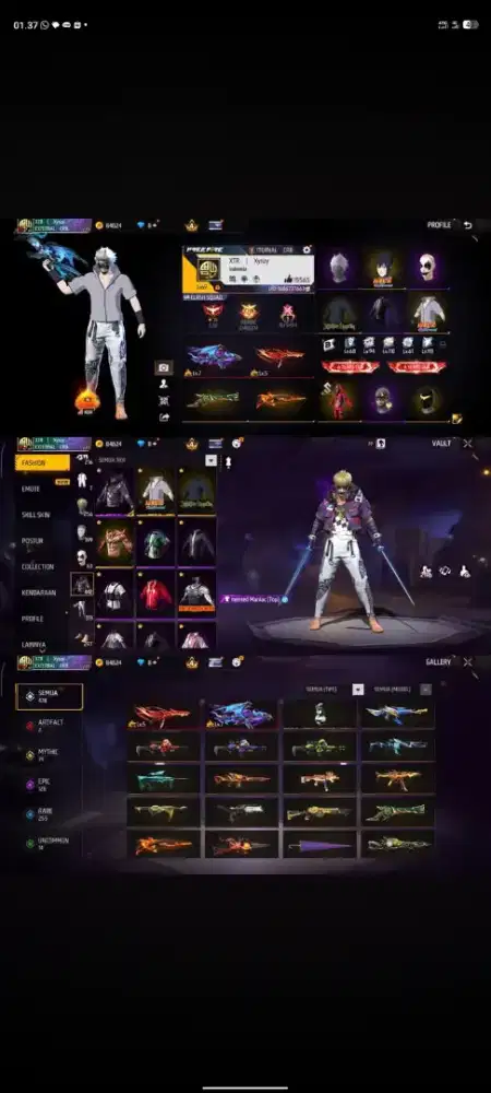 jual akun ff murmer