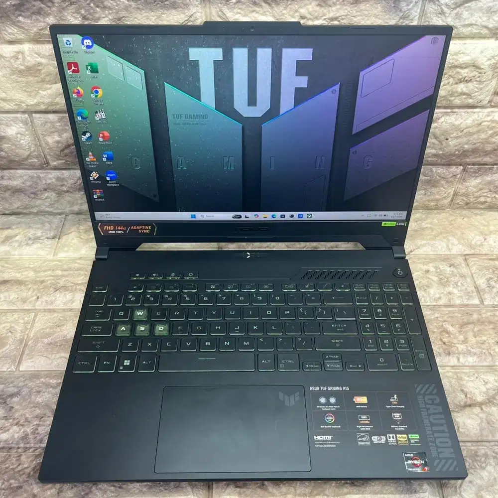 Laptot AsusTuf Gaming A 15 FA507NUR Intel Amd Ryzen 7 7435HS rm 16 ssd