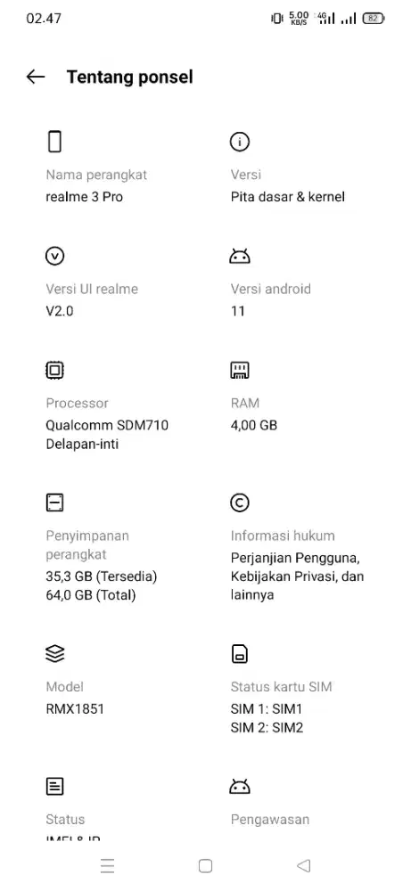 Realme 3 pro lok Tangsel