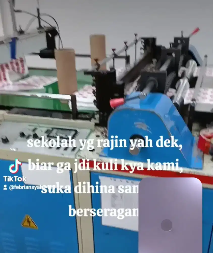 Jadi operator mesin Sheteer/back Maging