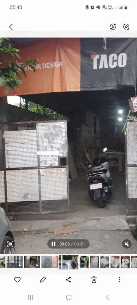 Disewakan workshop bengkel untuk furniture dll  fasilitas lengkap