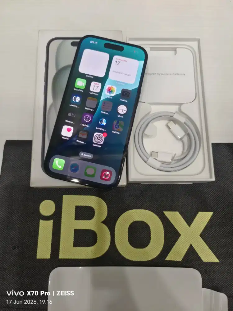 iphone 15 256gb garansi resmi iBox september 2026 mulus like new