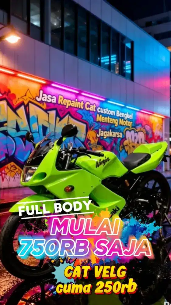 CAT ULANG VELG DAN BODY MOTOR JAGAKARSA