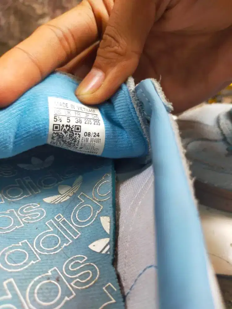 sepatu Adidas spezial ice blue original no fake