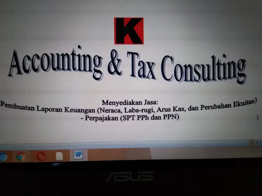 Jasa penyusunan laporan keuangan dan konsultasi perpajakan