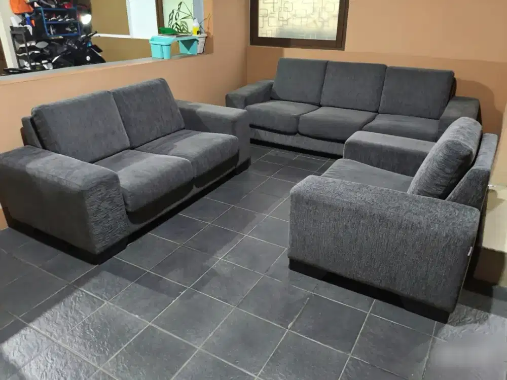 Sofa Cellini Fabric (bahan kain) set 3+2+1 | Modern Minimalis | Bagus