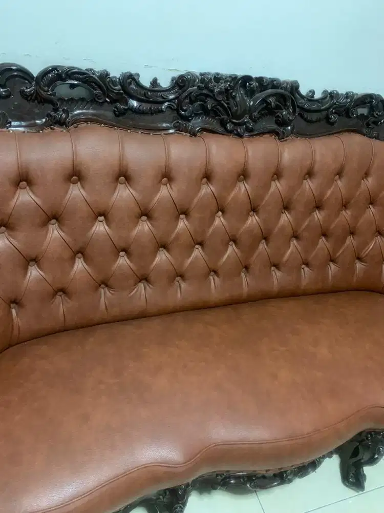 Meja kursi tamu set jati