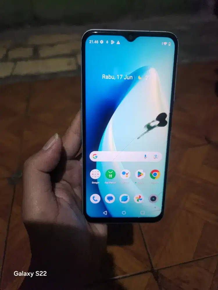 Lcd + Part Ori Copotan Realme C35