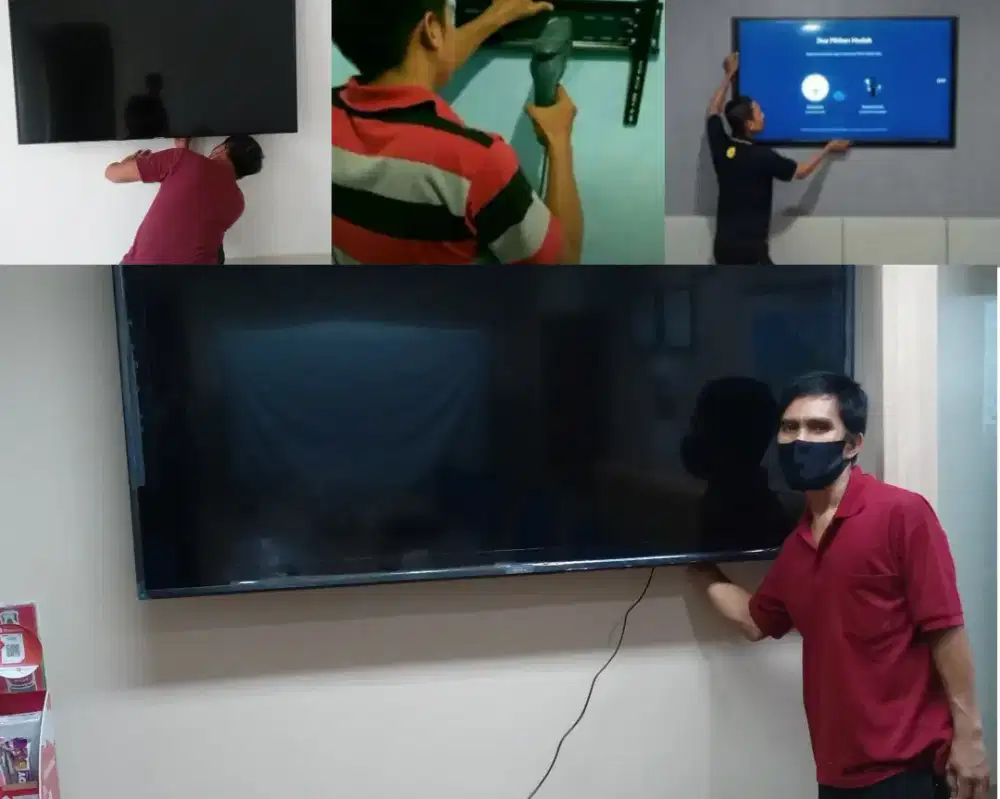 Braket +pasang atau jasa pasang terima rapih breket bracket led tv