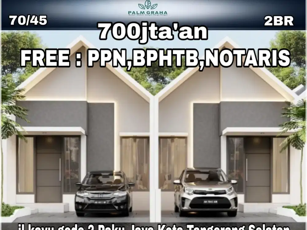 Rumah Cantik Menarik Harga Merakyat & Banyak Bonus Nya, Siap Huni 1 Lantai Bisa Langsung Tempati Di Kayu Gede 2 Paku Jaya One Gate System 27 Unit