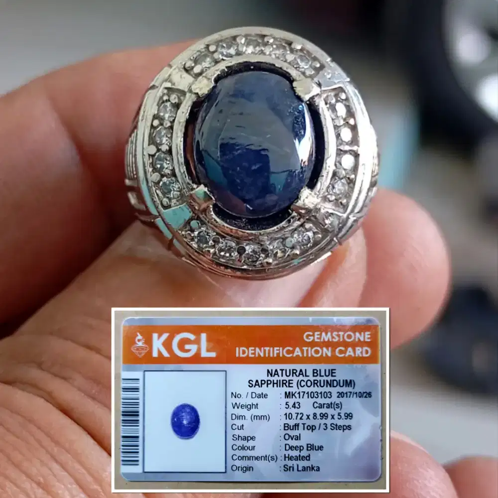 Blue Sapphire Srilanka memo KGL