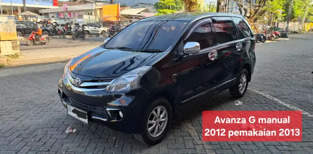 Avanza G manual 2012 pemakaian 2013