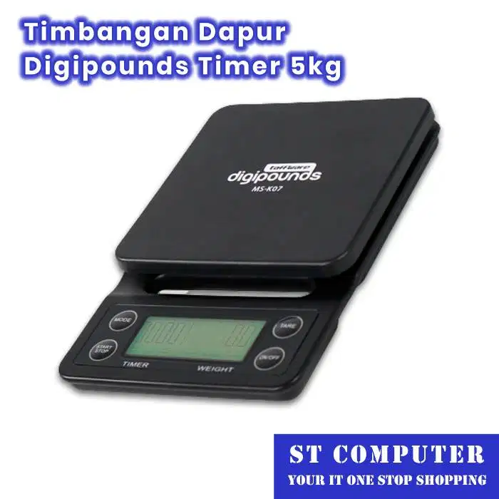 Timbangan Dapur Digipounds Timer 5kg