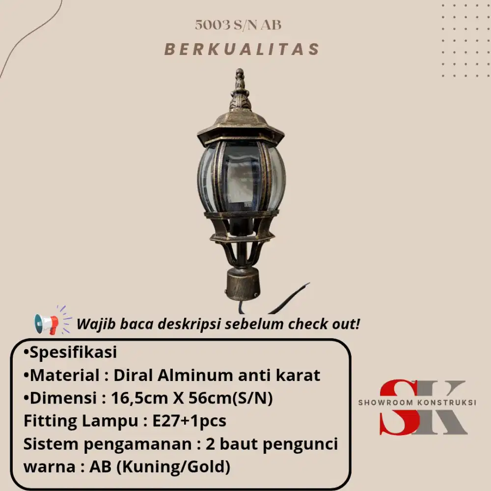 Lampu Taman Tipe 5007