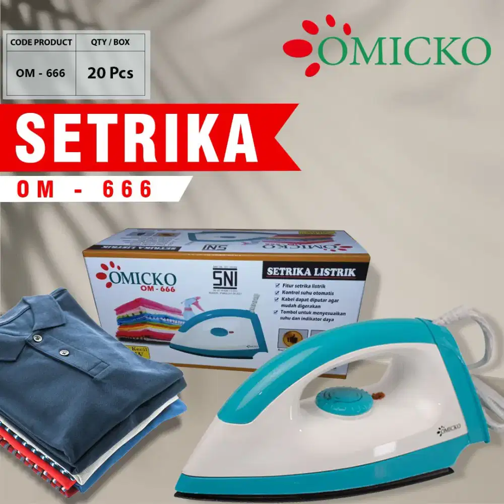 Setrika baju omicko