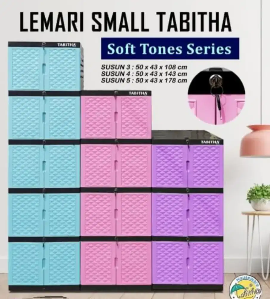 Lemari susun plastik