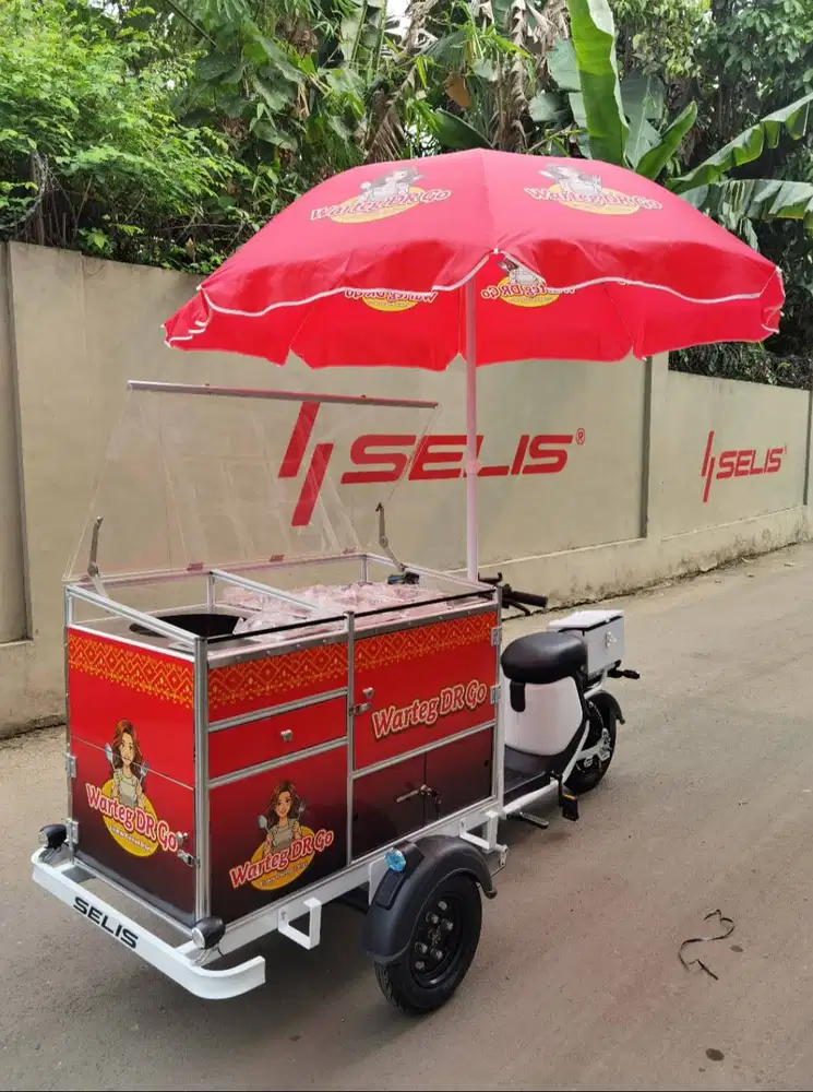 GEROBAK SEPEDA LISTRIK WARTEG KELILING