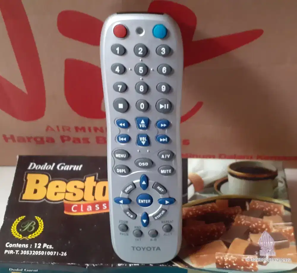 REMOTE DVD AUDIO TOYOTA - SILVER (Ori)