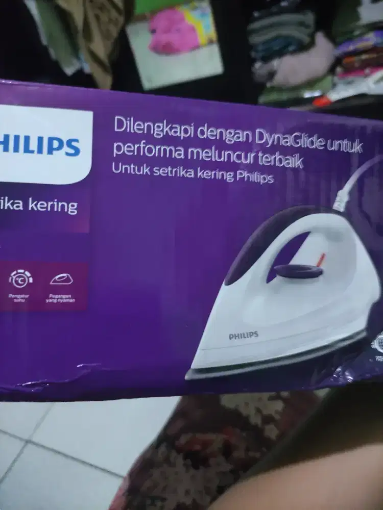 Setrika kering merek philips