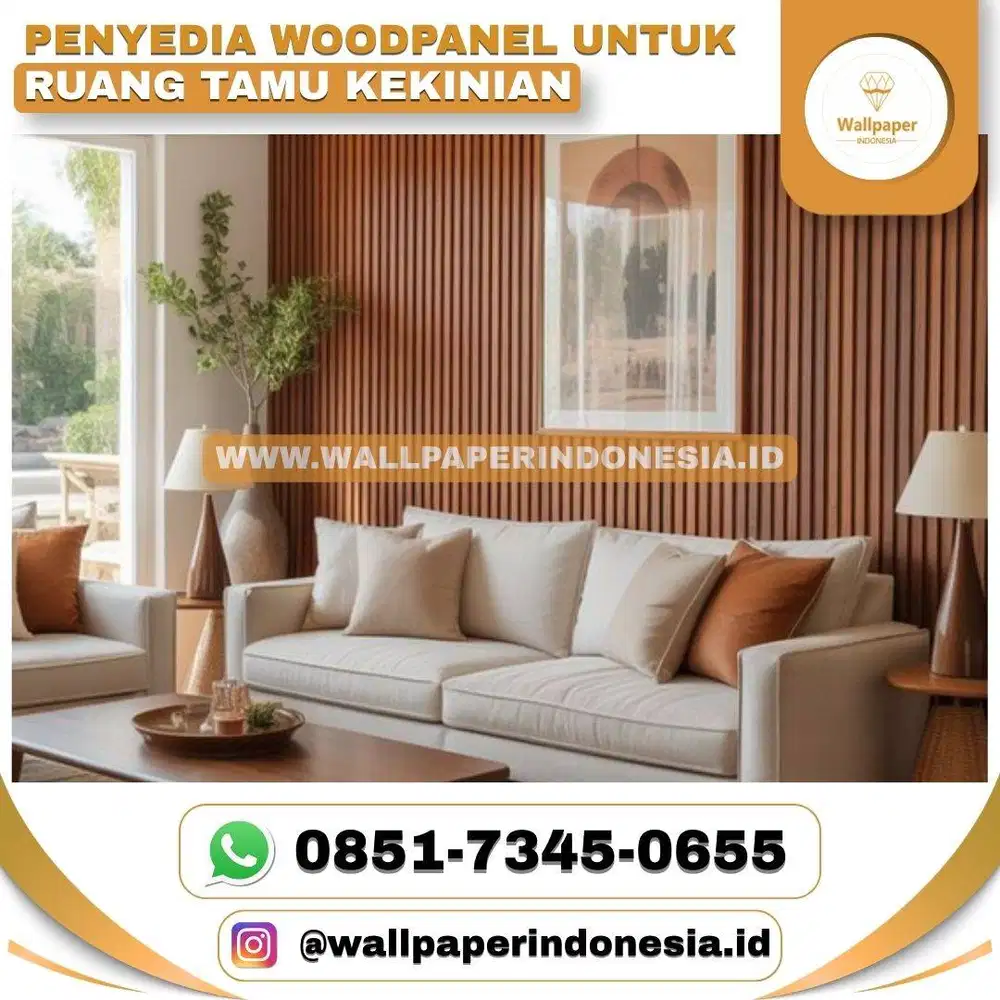 PENYEDIA WOODPANEL UNTUK RUANG TAMU KEKINIAN
