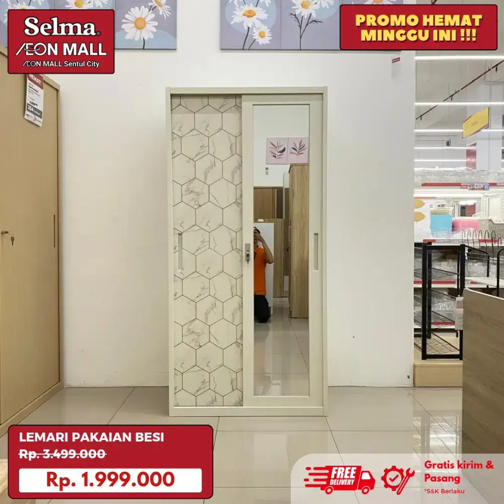 LEMARI PAKAIAN METAL/BESI MURAH