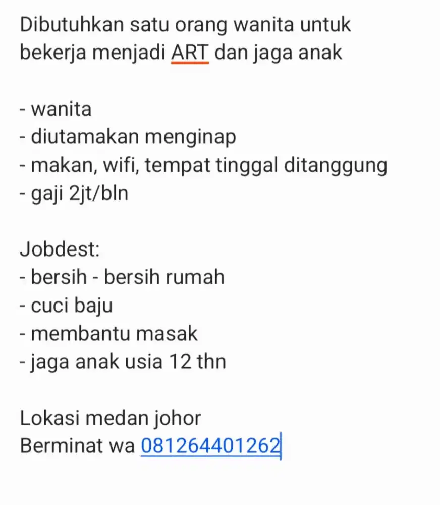 ART DAN JAGA ANAK