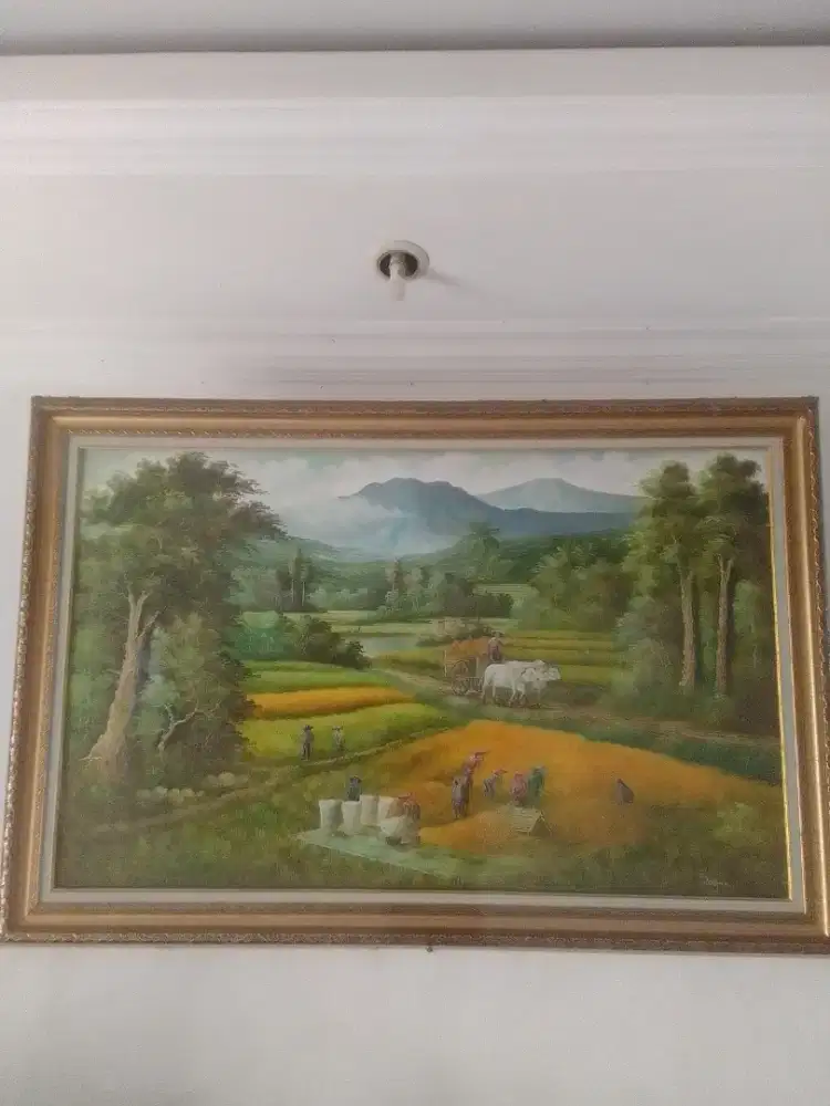 Lukisan menuai padi